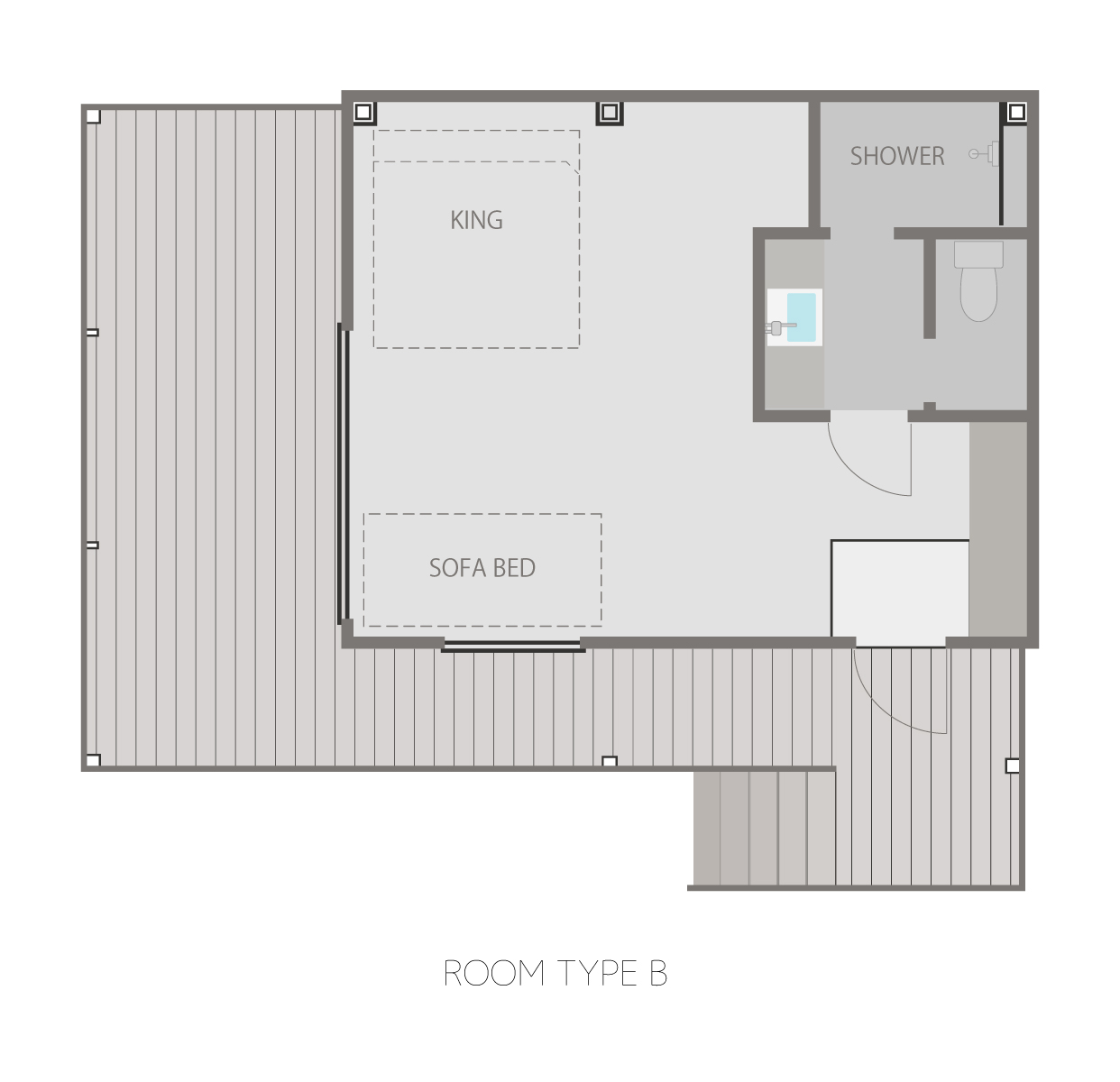 部屋タイプBの図面